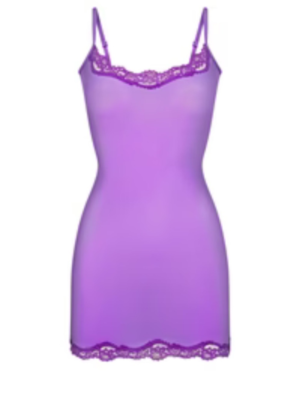 SKIMS Fits Everybody Lace Slip Dress Ultra Violet size XL